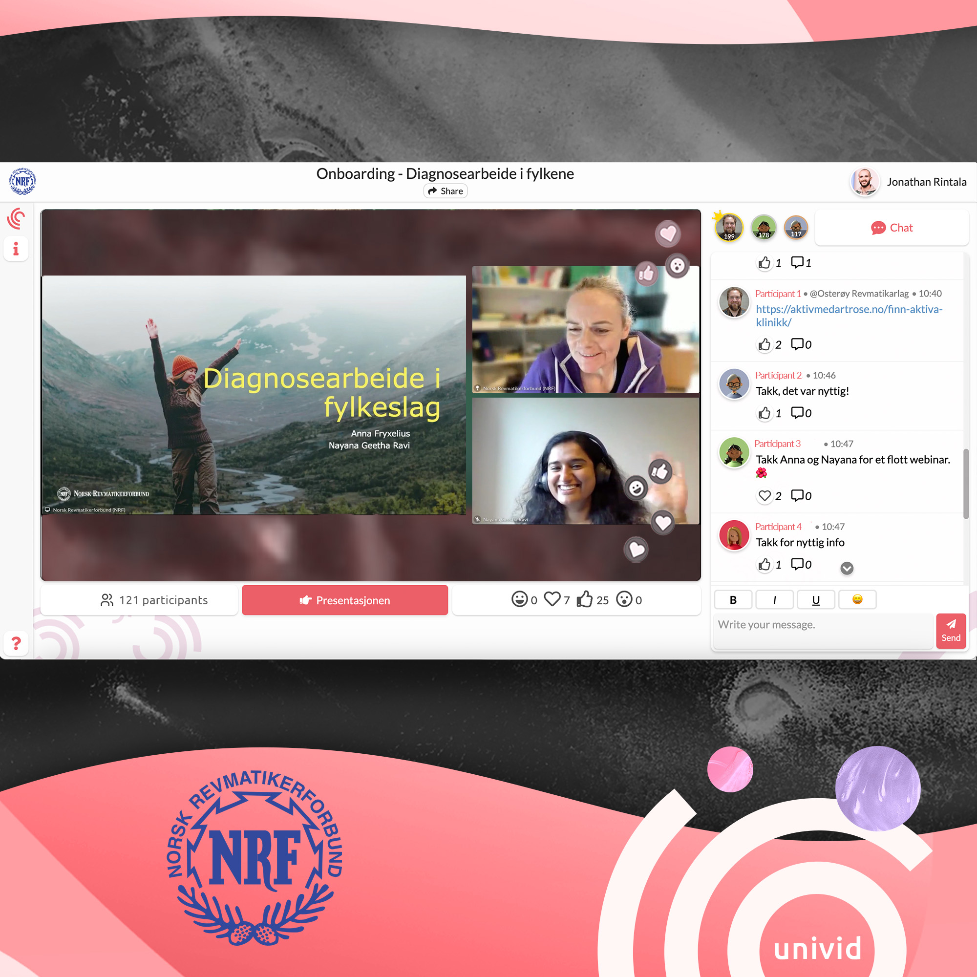 Wellness webinars for a Nordic community