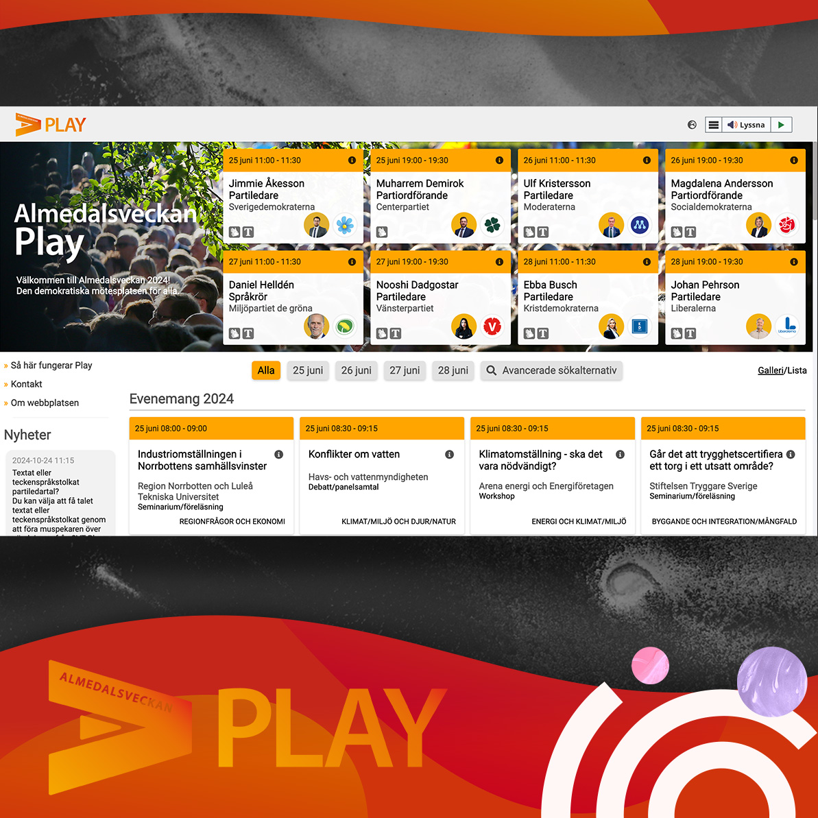 Region Gotland - 998 digital events in 4 days (Almedalsveckan)