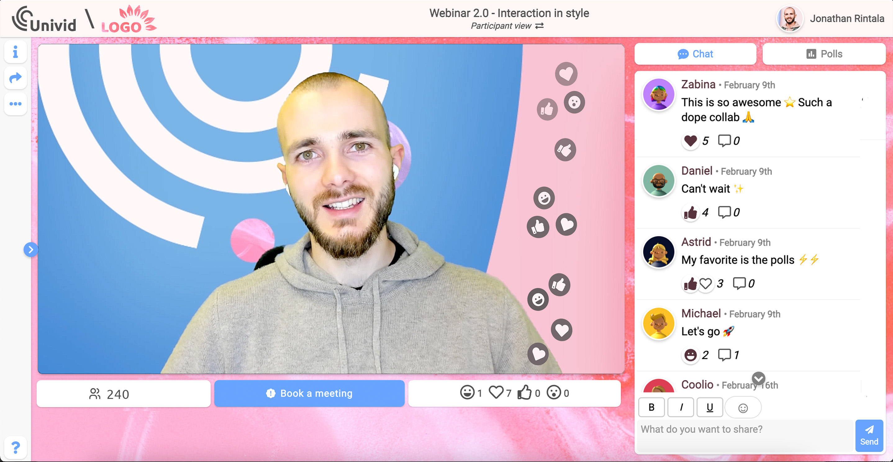 event-screen-customize